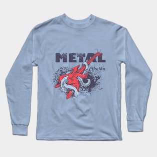 Metal Cthulhu Long Sleeve T-Shirt